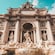 The Trevi Fountain in Rome featuring large sculptures with flowing water